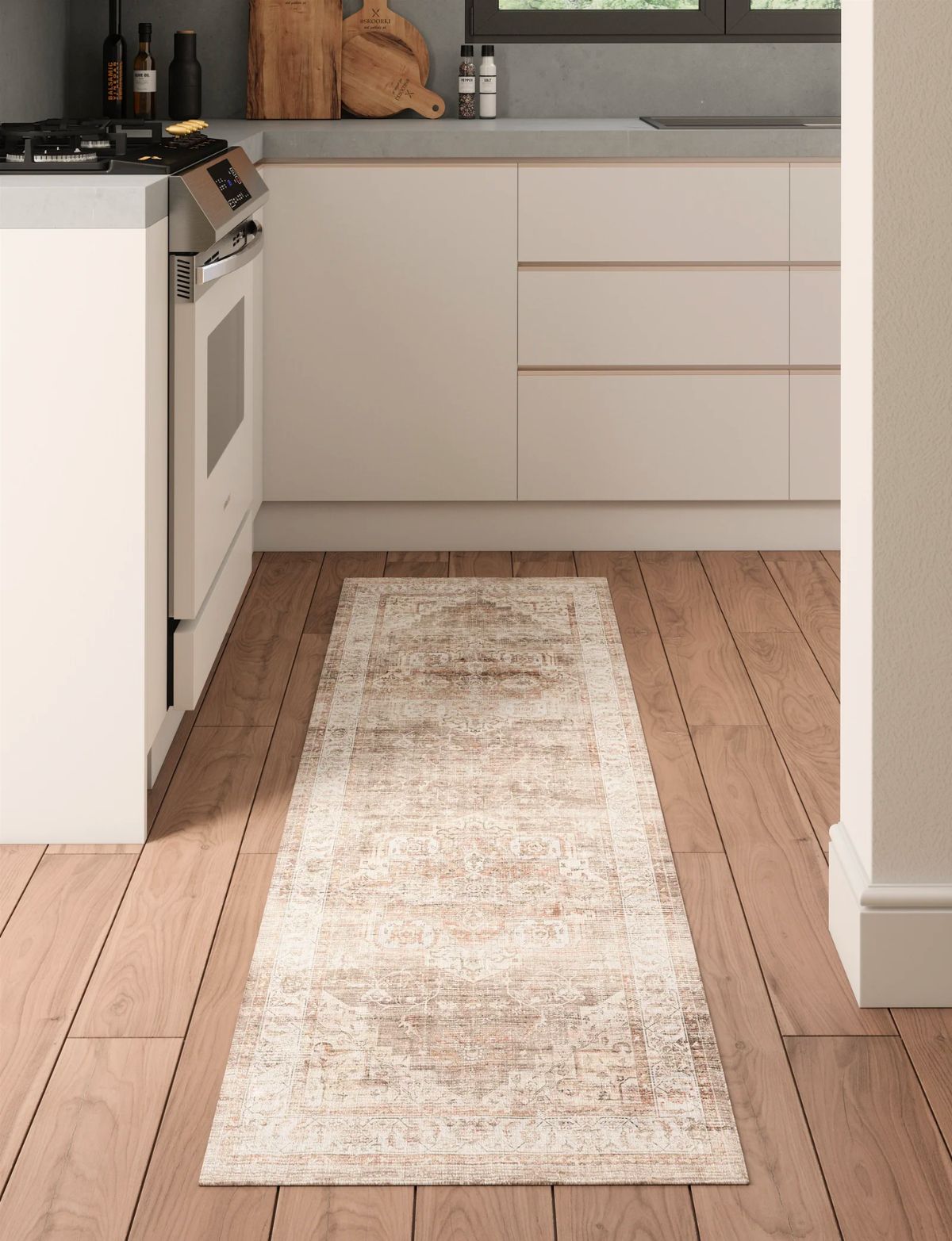 Rug - Leah Beige White Rug