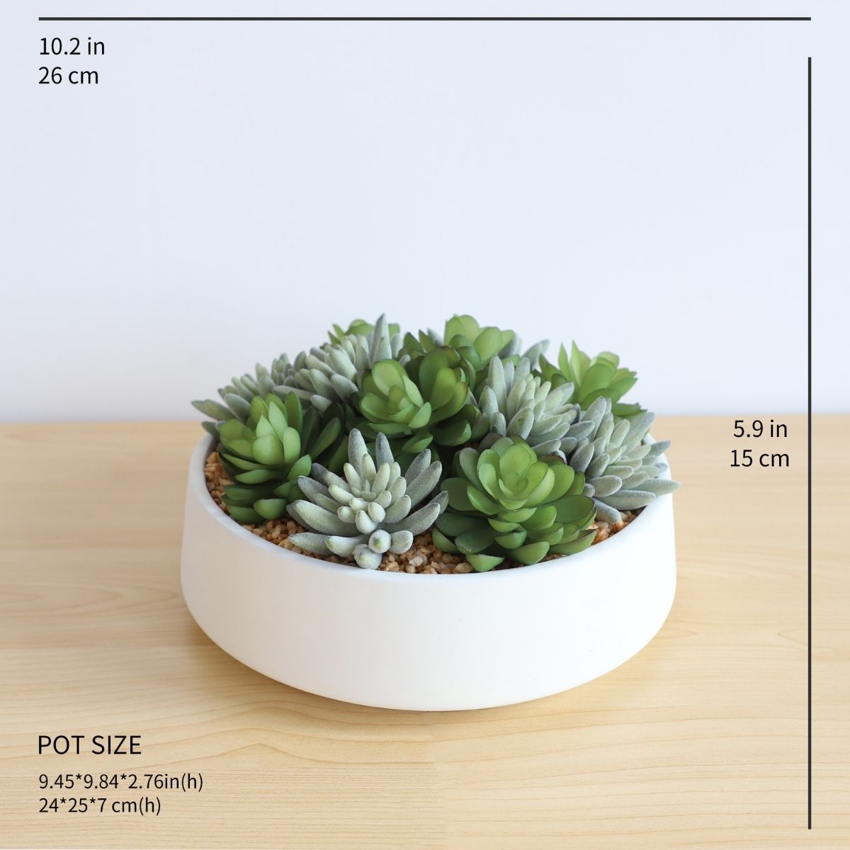 Unique, Original Artificial purchases Succulent Arrangement with Clay Pot.