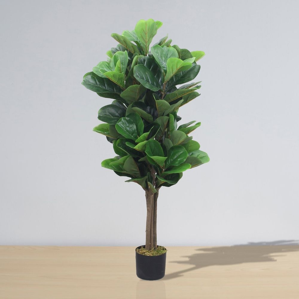 Potted Artificial Plant - Guatape Artificial Fiddle Leaf Potted Plant (Multiple Sizes)