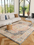 Rug - Caspara Orange Black Coral Rug