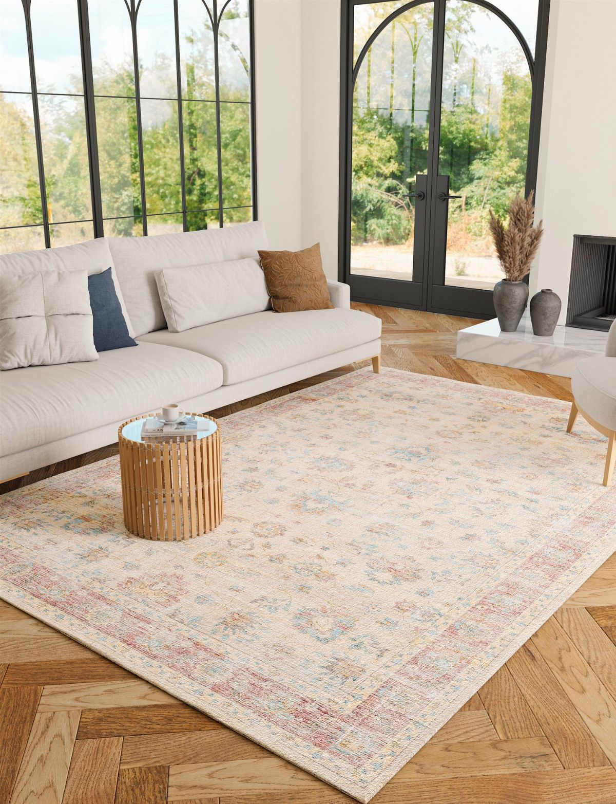 Rug - Aria Yellow Rose Lagoon Rug