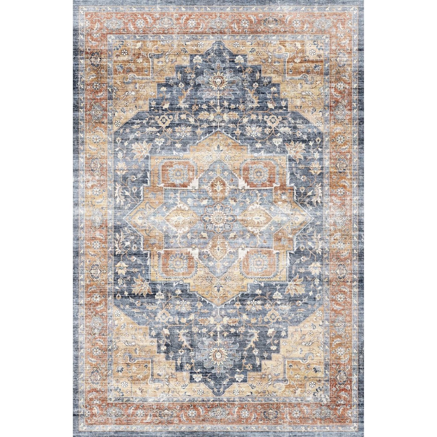 Rug - Talia Orange Blue Rug