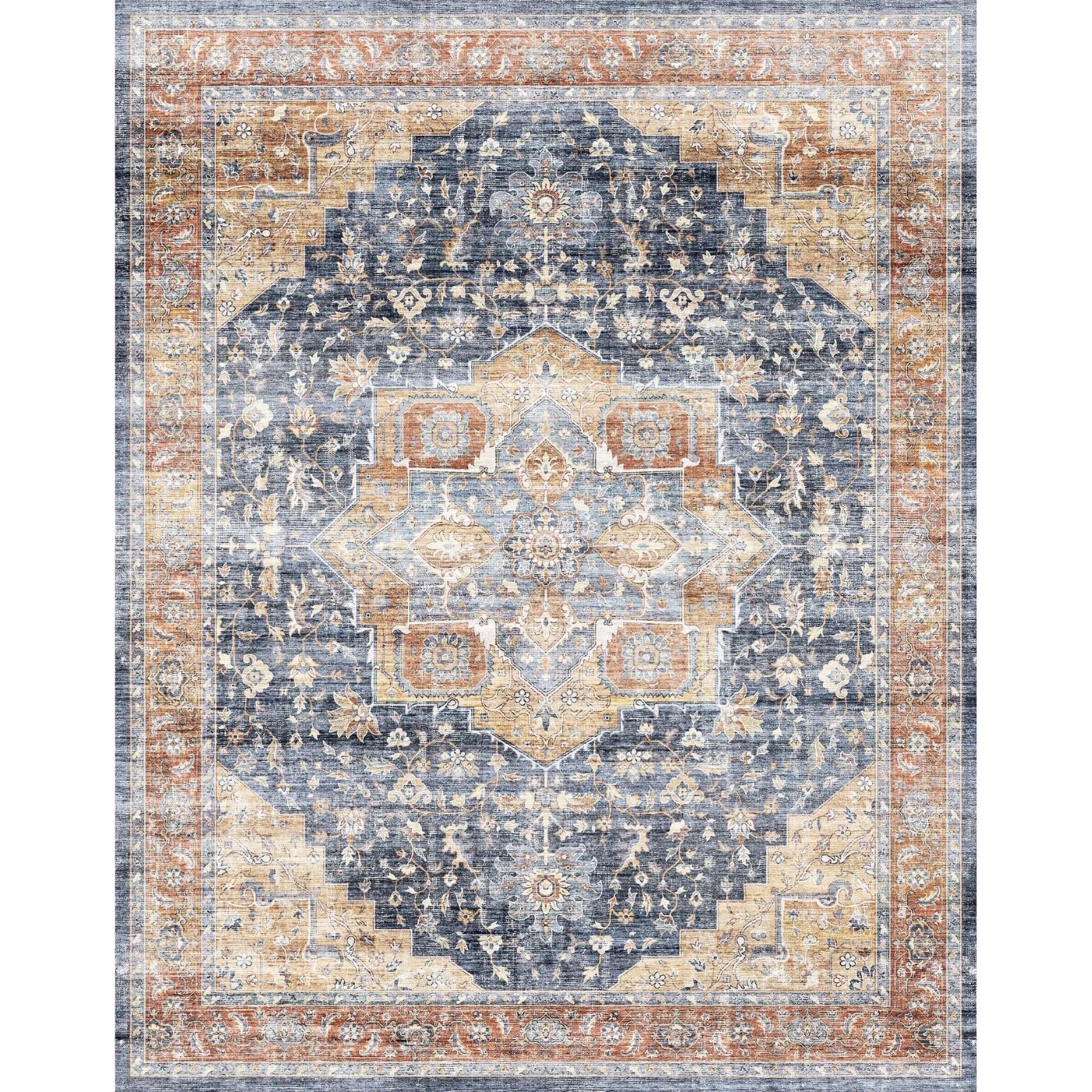 Rug - Talia Orange Blue Rug