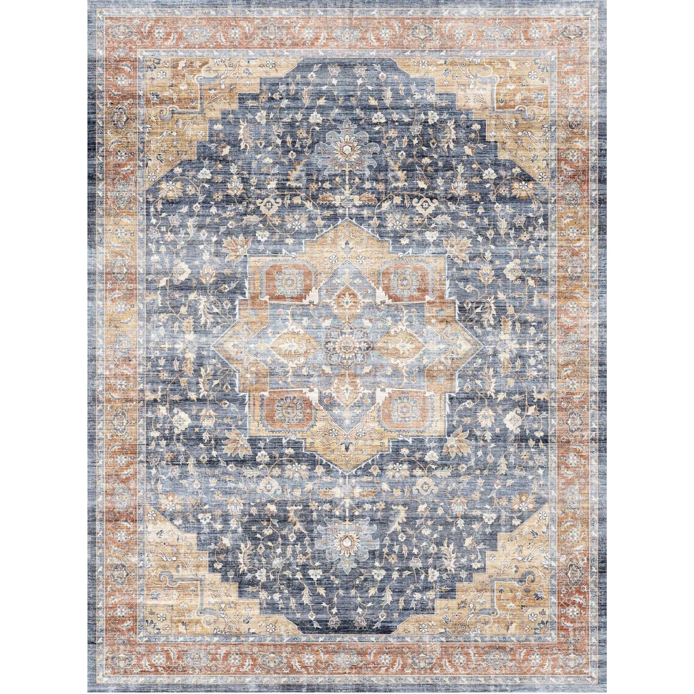 Rug - Talia Orange Blue Rug