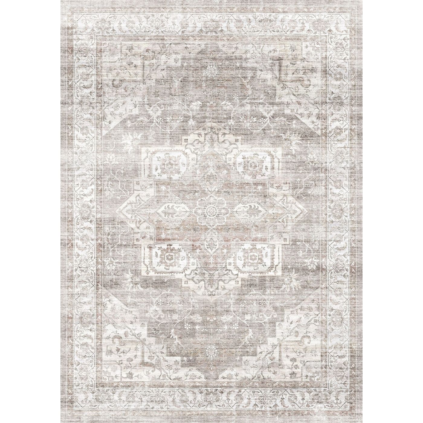 Rug - Leah Beige White Rug