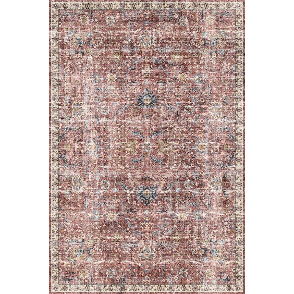 Rug - Jasper Rose Taupe Red Rug