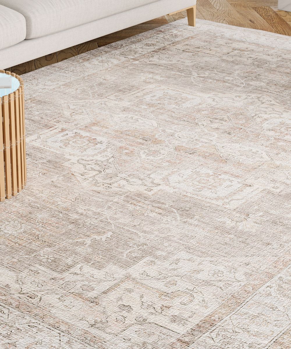 Rug - Leah Beige White Rug