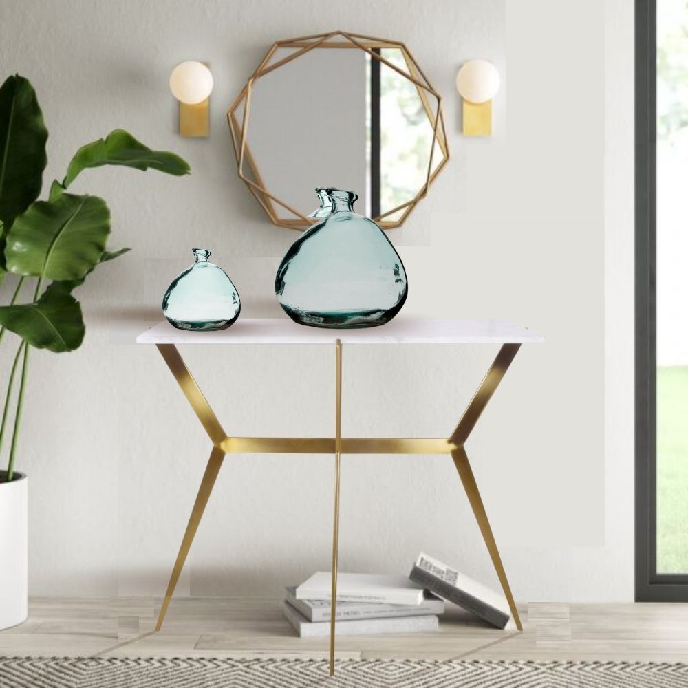 Sevi Marble  Rectangular Console Table