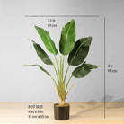 LOLA Artificial Bird Of Paradise Potted Plant 3' Potted Artificial Plant ArtiPlanto 