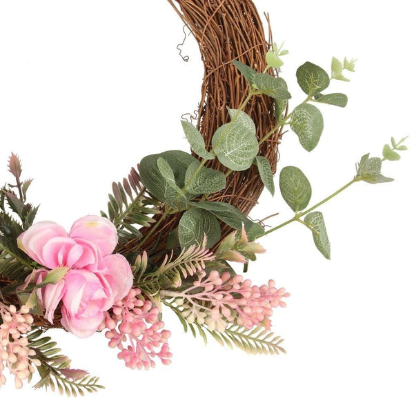 Rosalie Artificial Floral Wreath 19.7'' exclusive at artiplanto