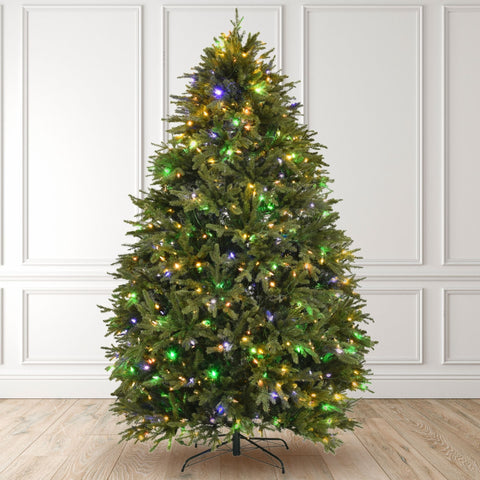 Artiplanto Oscar Most Realistic Artificial Fir Pre-Lit Christmas Tree 7 ...