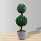 BRISTOL Faux Potted Boxwood Topiary Plant 26'' ArtiPlanto