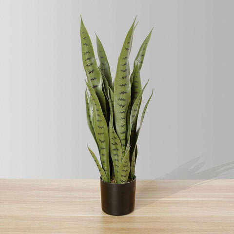 Jose Artificial Snake Sansevieria Dark Green Potted Plant 26 – artiplanto