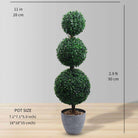 LONDON Faux Potted Boxwood Topiary Plant (Multiple Sizes) ArtiPlanto