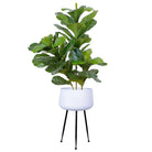 TARA - White Planter With Black Legs ArtiPlanto