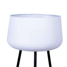 TARA - White Planter With Black Legs ArtiPlanto